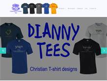 Tablet Screenshot of diannytees.com